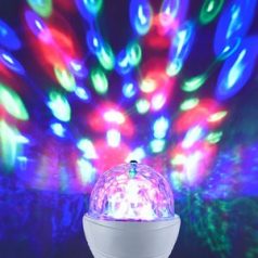 LED RGB forgó Disco lámpa 3W E27