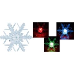   Karácsonyi LED öntapadós ablakdísz Hópehely HidegFehér beltéri , elemes