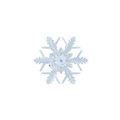   Karácsonyi LED öntapadós ablakdísz HókristályMelegFehér beltéri (elem tartozék)