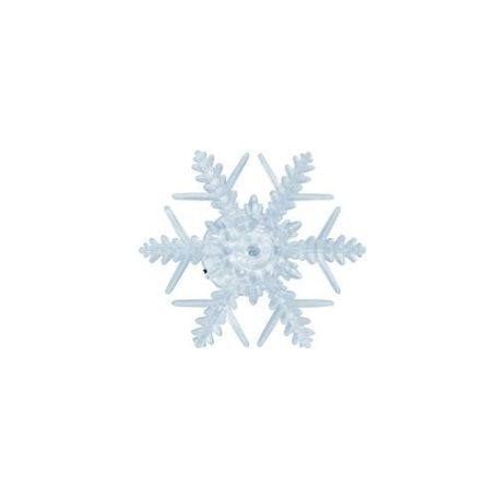 Karácsonyi LED öntapadós ablakdísz HókristályMelegFehér beltéri (elem tartozék)