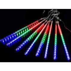   Karácsonyi csepegő jégcsap, időzitős, soronként külön csepeg, 10x50 mm, szines, kül- és beltéri, 2 év garancia