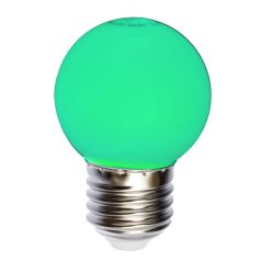 LED kis gömb 1W E27 ZÖLD 1 év garancia