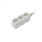 Elosztó 3-as 3m 3x1,5mm2 vezetékkel Fehér