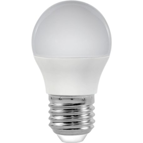 LED kis körte 5W E27 MelegFehér/2700K, 500 lumen, 45 mm  3 év garancia