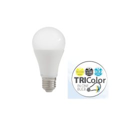  LED körte 12W E27 200° 1000-1100 lumen TRICOLOR (Meleg/Közép/HidegFehér) 1 év garancia
