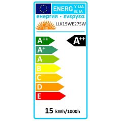   LED körte 15W E27 HidegFehér 6400K, 1500Lumen 270° 2 év garancia