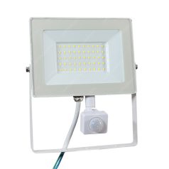   LED reflektor 50W mozgásérzékelővel KözépFehér 4000K IP65 5000lumen 2év garancia