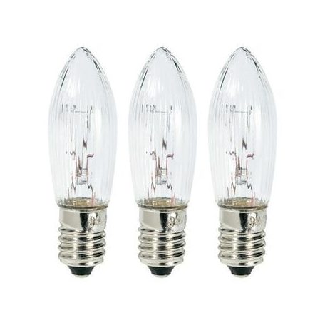 Karácsonyi pótizzó piramishoz 3W E10 34V, 3db/csomag