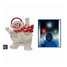   Karácsonyi LED öntapadós ablakdísz Hóember beltéri (elem tartozék)