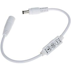   LED vezérlő fényerőszabályzó mini 72W 3 gombos/egyszinű szalaghoz/ 2 év garancia