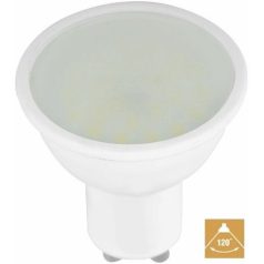   LED spot égő GU10 6W MelegFehér/2700 Kelvin  550/600 lumen tej üveg 3 év garancia