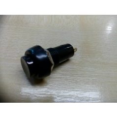 Nyomógomb kerek, 125V/3A - 250V/1A Fekete
