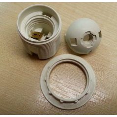 Pattintós csillárfoglalat E27 Fehér