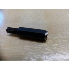 Sztereo lengőaljzat 3,5mm Fekete