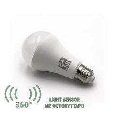   LED körte 12 W beépitett alkonykapcsolóvall meleg fehér/3000 K 2 év garancia