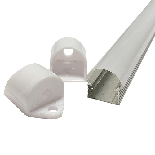  Alusin 2m U profil íves opál búrával 10mm (L) akciós termékkép 1